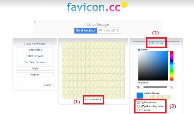 Tạo Favicon trực tuyến